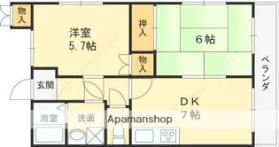 ベルコリーヌ杉本【103号室】の間取り