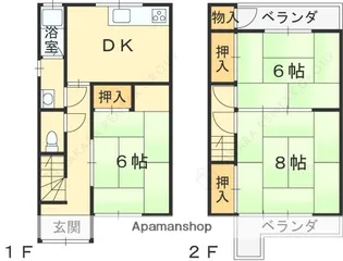 大阪府寝屋川市堀溝北町【一戸建】の間取り