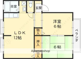 ローズハイツ【202号室】の間取り