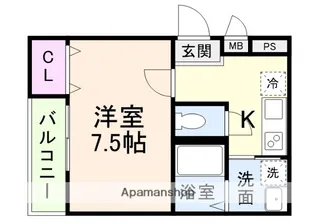 フジパレス大和田Ⅴ番館【301号室】の間取り