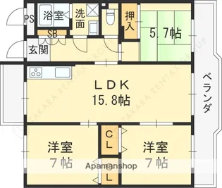 ORIENT RESIDENCE SUEHIROCHO【2階】の間取り