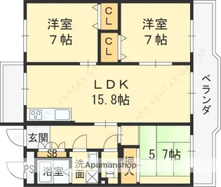 ORIENT RESIDENCE SUEHIROCHO【3階】の間取り