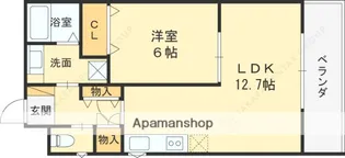 メゾンレヴナ木田町【1階】の間取り