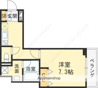 INOVE寝屋川大利町【3階】の間取り