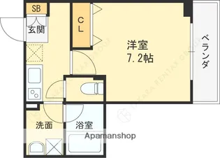 INOVE寝屋川大利町【1階】の間取り