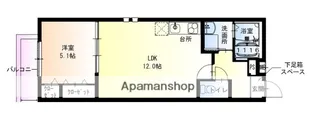 フジパレス忍ケ丘Ⅲ番館【1階】の間取り