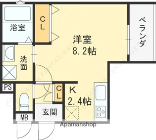 スリール萱島東【1階】の間取り