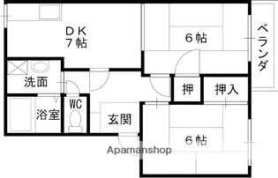 フレグランス大手町【102号室】の間取り
