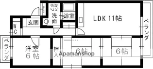 大阪府高槻市松川町【マンション】の間取り