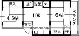 大阪府高槻市富田町5丁目【マンション】の間取り