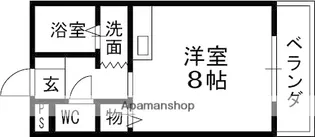 大阪府高槻市野見町【マンション】の間取り