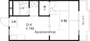ハイツ五百住【3階】の間取り