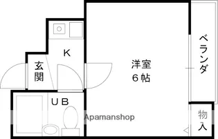 ハイコート枚方【201号室】の間取り