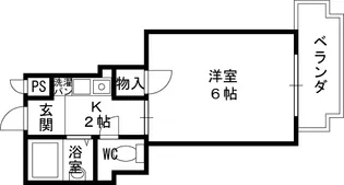 大阪府大阪市鶴見区鶴見4丁目【マンション】の間取り