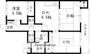 甲子園口サライ【2階】の間取り