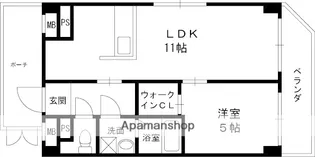 菟原ビル【4階】の間取り