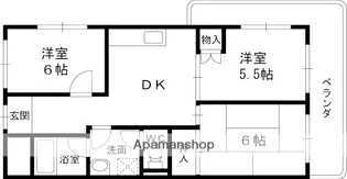 プリンスヴィラ寝屋川【9階】の間取り