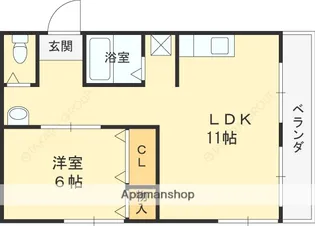 サンコート太秦ヒル【203号室】の間取り