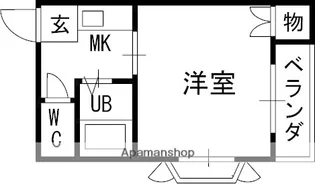 ラウレア門真【403号室】の間取り