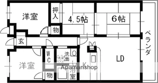 カームウイング【203号室】の間取り