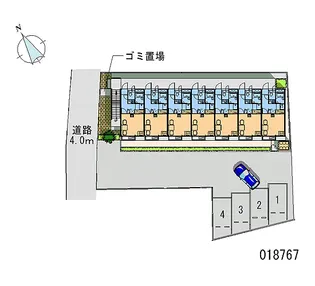 レオパレスCOMPAL【1階】の間取り