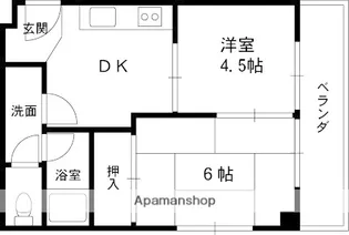 シャンティ池田【1階】の間取り