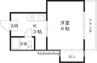 マンション六車【3階】の間取り