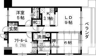 2SLDKの間取り画像