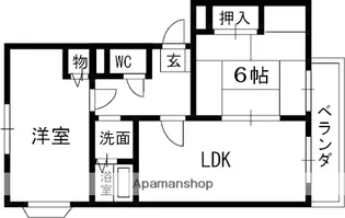 ヴィラヴェール【2階】の間取り
