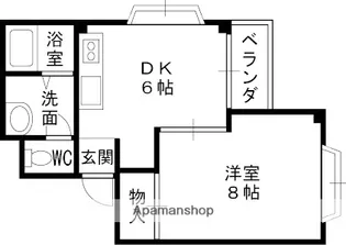 メゾンバニNO.1【3階】の間取り
