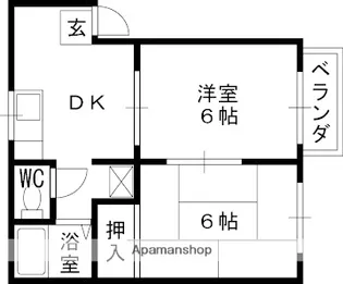 コスモハイツ南【103号室】の間取り
