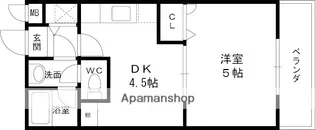 フジパレス倉治【2階】の間取り