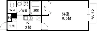 アムール Gフォレスト【1階】の間取り