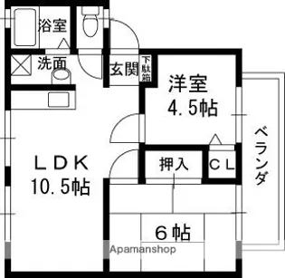 サンビーム元町【2階】の間取り