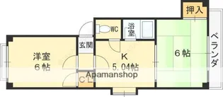 ハイツいわさか2【2階】の間取り