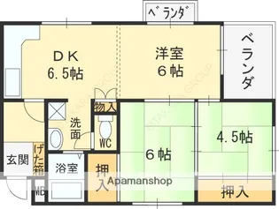 ガレリア清水町レジデンス【401号室】の間取り