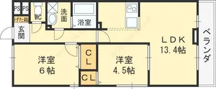 フォレストメゾン打越【3階】の間取り