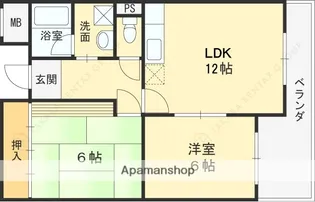 平安ハイツ【303号室】の間取り