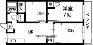 田中第二マンション【3階】の間取り