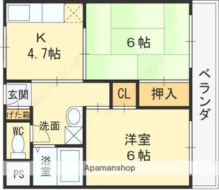 澤仁ハイツ【302号室】の間取り