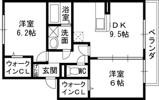 アムール【1階】の間取り