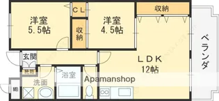 メゾン・ド・エルGE【4階】の間取り