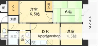 グランドヴィラ香里【4階】の間取り