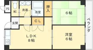 ルイシール清水【403号室】の間取り