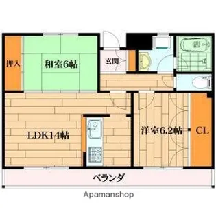 エテルノⅠ【102号室】の間取り