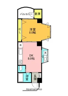 NO3香里ニューハイツ【208号室】の間取り