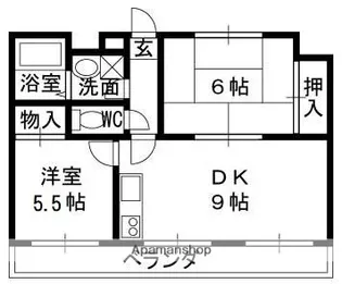 メゾンコトブキ新森【302号室】の間取り
