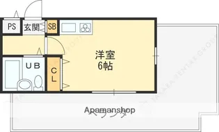 M’プラザ津田駅前1番館【6階】の間取り