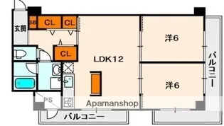 大阪府枚方市楠葉並木2丁目【マンション】の間取り