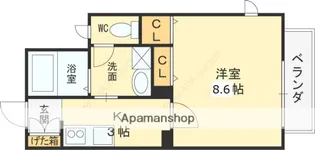 シャーメゾン4番館【1階】の間取り